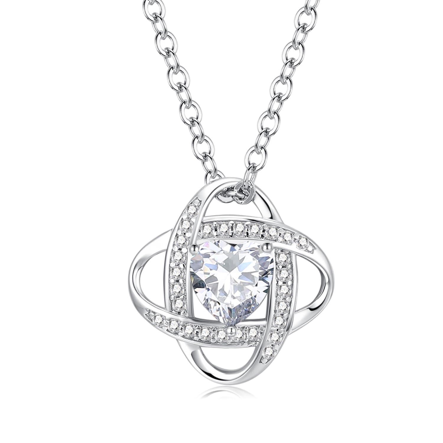 [AGVANA] �ͥå��쥹 ��ǥ����� AAAAA�� ���륳�˥� 4�� ������ ����С� S925 �ץ���ʥ�å� ���� ���奨�꡼ ���ꥹ�ޥ� ������ �ץ�...