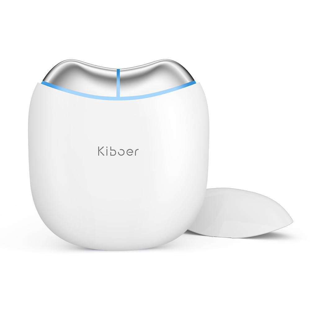 Kiboer 美顔器 かっさ 電動 カッサ 引き上げ EMS LED光 温感 小顔 1台両用 フェイスケア ボディケア 美顔ローラー 男女兼用 充電式 3段階調整可能 敬老の日 母の日 プレゼント ホワイト