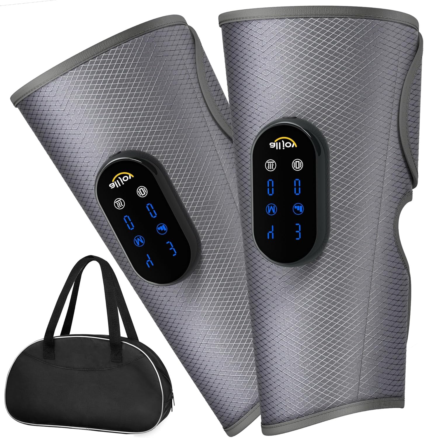 ALLJOY ふくらはぎ ケア 足のむくみ解消グッズ 大きいサイズ2足セットフットケア プレゼント リラックス 4種類モード&振動機能 3段階強度 3段温感切・...