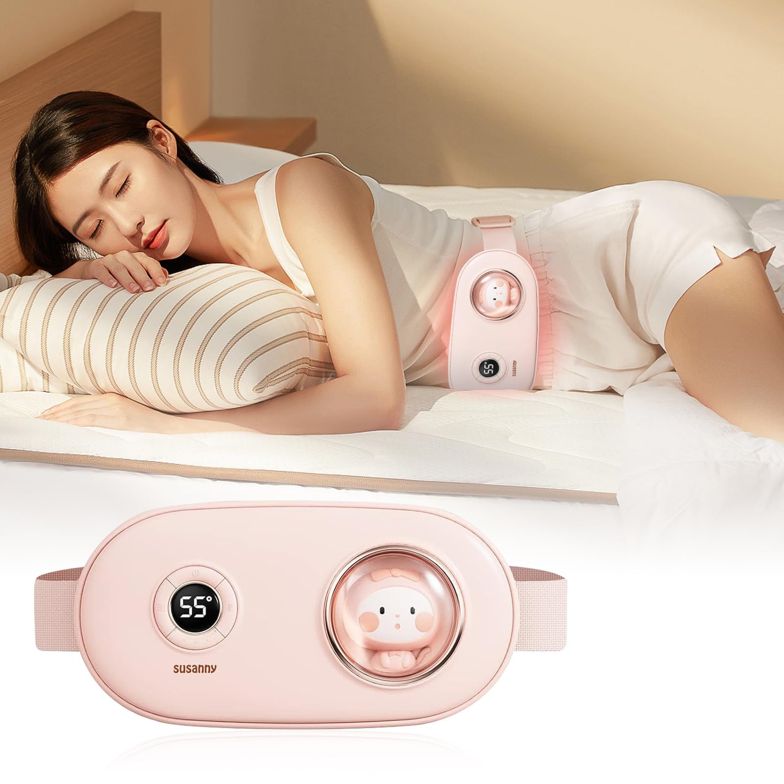 pulino 腰 ホットベルト 温熱ベルト 腹部 5種類調節 3段階ヒーター 暖房用品 子/宮ホット ...