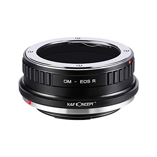 K&F Concept マウントアダプター Olympusレンズ-Canon EOS Rカメラ装着 オリンパスOM-キャノンRF 無限遠実現 メーカー直営店