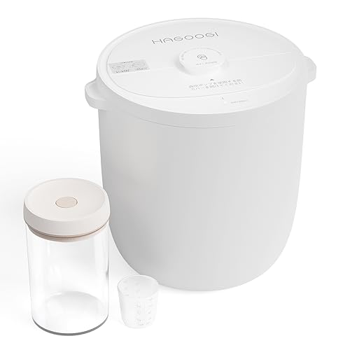 HAGOOGI(ハゴオギ) 米びつ 米櫃 10kg用 自動真空保存容器 ライスストッカー ペットフードストッカー 密閉 防虫 湿気防止 酸化防止 簡単操作 超長航続 2200mAh 大容量 13L