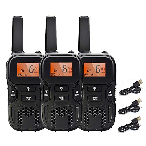 特定小電力トランシーバー 子供用 3台セット TRH R8 省電力 充電式無線機 小型軽量 VOXハンズフリー機能 1対多交信可能です 免許・資格不要 親子アクティビテ