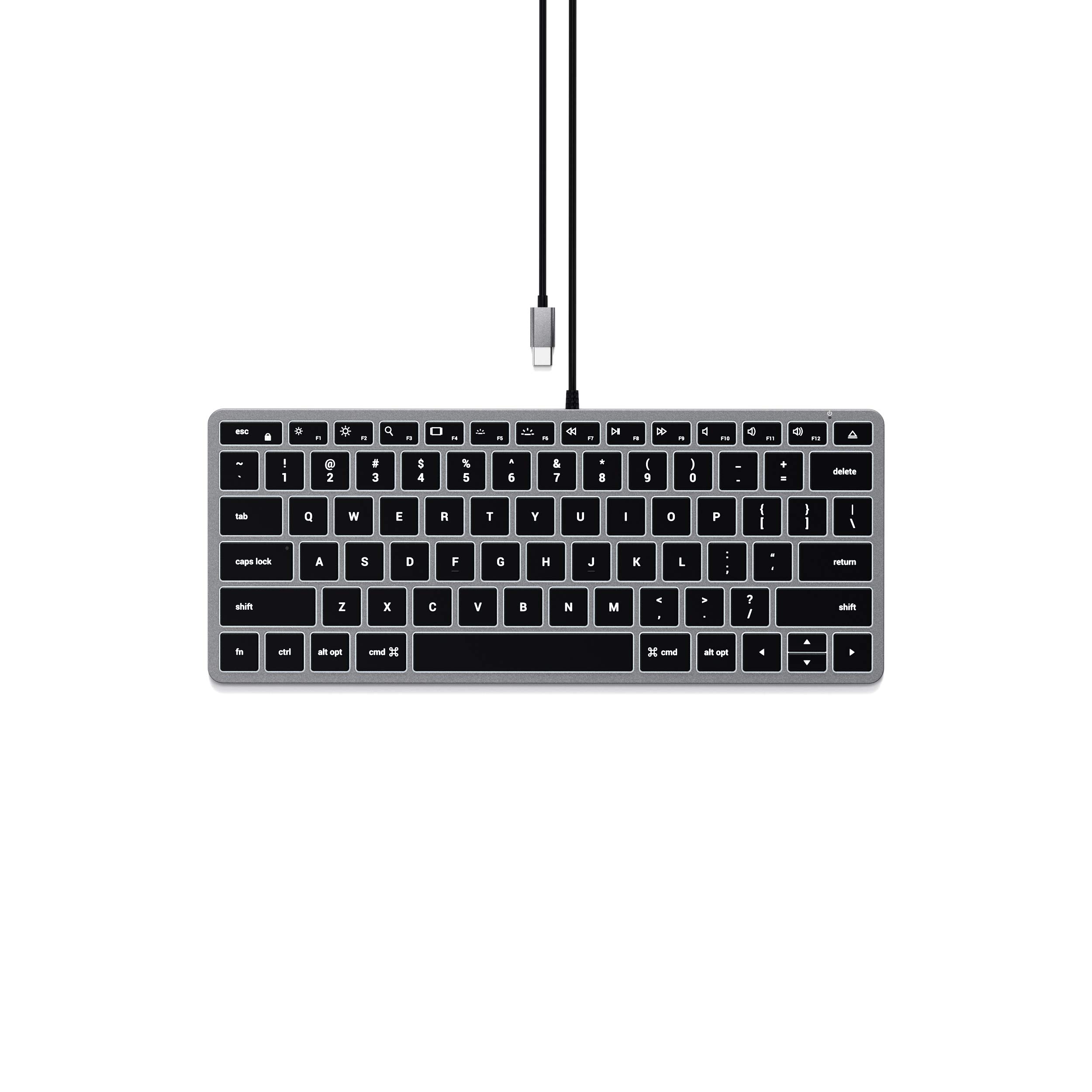 Satechi  W1 USB-C ͭ Хå饤ȥܡ US (MacBook Pro, iMac, Mac Mini,...