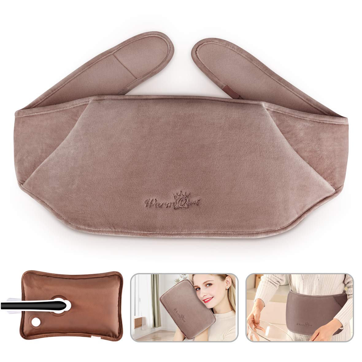 湯たんぽ 充電式 ゆたんぽ 腰用ベルト付き 蓄熱式 あったか コードレス 急速充電 繰り返し使用可 エコ湯たんぽ 電気湯たんぽ 過熱防止機能 防爆安全措置 防寒 冷え性 寒さ対策 暖房器具 保護カバー付き PSE認証済み