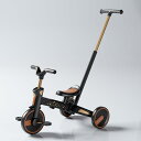 Gorocking 三輪車 折りたたみ 一台四役 4in1 押し棒付き 組み立て不要 対象年齢1.5?5歳 (ブラックホシゾラ)
