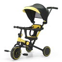 Bacany 子供用三輪車 7in1 三輪車 ステップ付き 折りたたみ 手押し棒 おしゃれ 1歳-6歳 ランニングバイク コンパクト 自転車 おもちゃ 乗用玩具...