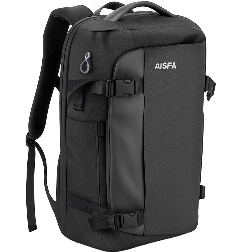 楽天RENEW[AISFA]【大容量×多収納35L】リュック メンズ リュックサック 防水 ビジネス 17.3インチPC収納 180°開閉 USB充電ポート付き 多機能 バックパック 通学 通勤 旅行 アウトドア