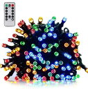 V-Dank LED イルミネーション ライト クリスマスツリー ライト 22M 200球 ストリングライト 電飾 飾りライト 8パターン ストレートライト フ...