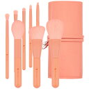 DUcare ドゥケア メイクブラシ 8本セット 化粧ブラシ 化粧筆 携帯用 かわいい 人気化粧ブラシ 粉含み良い 超柔らかい 収納ポーチ付き