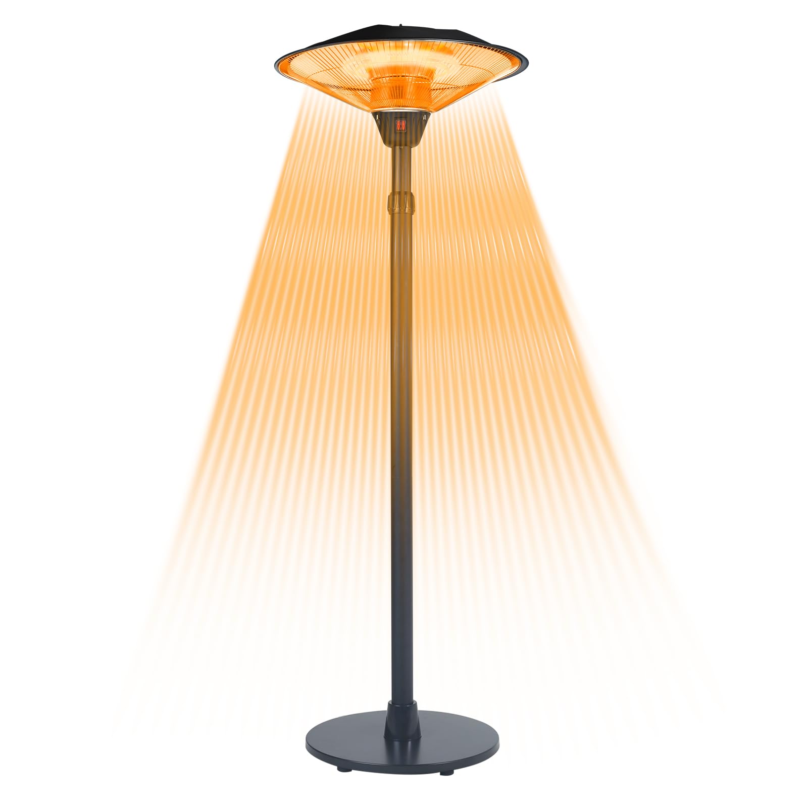 ハロゲンヒーター 屋外ヒーター 自立型 業務用ヒーター 高速暖房 1500W 赤外線 パティオヒーター 防水 ..