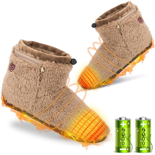 Codify10秒で速暖 足温器 2in1フットウォーマー 6000mAh*2付き 電気スリッパコードレス 日本製ヒーター ふわふわ 7時間使用可能 65℃も達し 足元 あったかグッズ 3段階温度調節 1.5m延長コード付き 省エネ 電気スリッパ 男女兼用