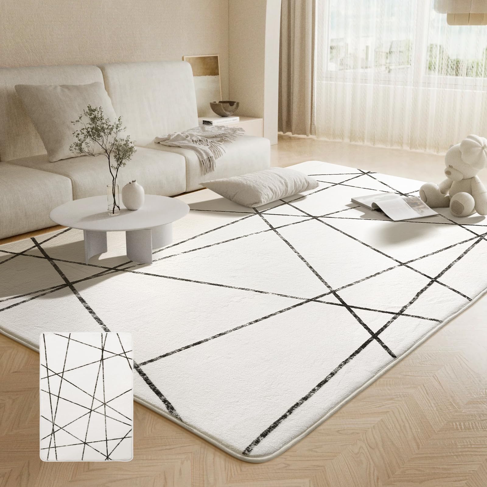 Beddiny カーペット ラグ マット 極厚 2cm ホットカーペット対応 ふわふわ肌触 低反発 厚手 洗える オールシーズン快適に使用 ラグマット 滑り止め 地毯 じゅうたん 絨毯 防音マット フローリングマット ダイニングマット タイルカーペット ク