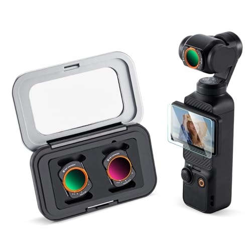 K&F Concept DJI Osmo Pocket 3 NDե륿 å ND2-ND32+ND32-ND512(2)   ե륿 AGCإ饹 Ĵ ޥƥ ƩΨ ɿɱ ꡼ץ