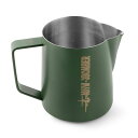 MHW-3BOMBER ミルクピッチャー ラテアート ステンレス 500ml エスプレッソ ミルクジャグ カフェラテ 握りやす 革新デザイン (メタル シルバー, 500ml) P5026SS