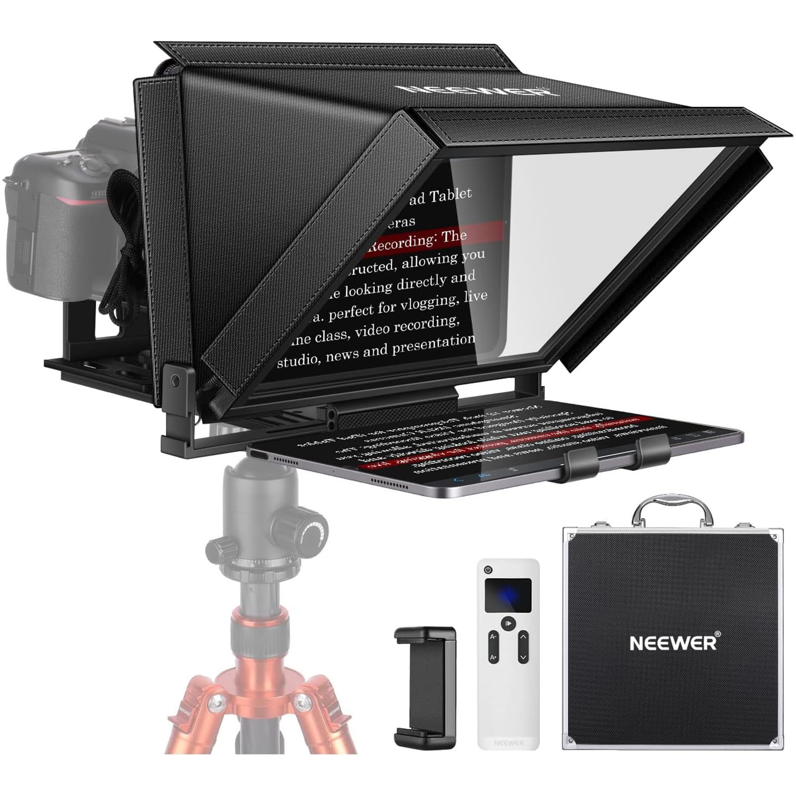 NEEWER X12 14インチ テレプロンプター アルミニウム合金製 iPad タブレット スマートフォン DSLRカメラに対 renew06-10024144 RENEW パッケージ画像