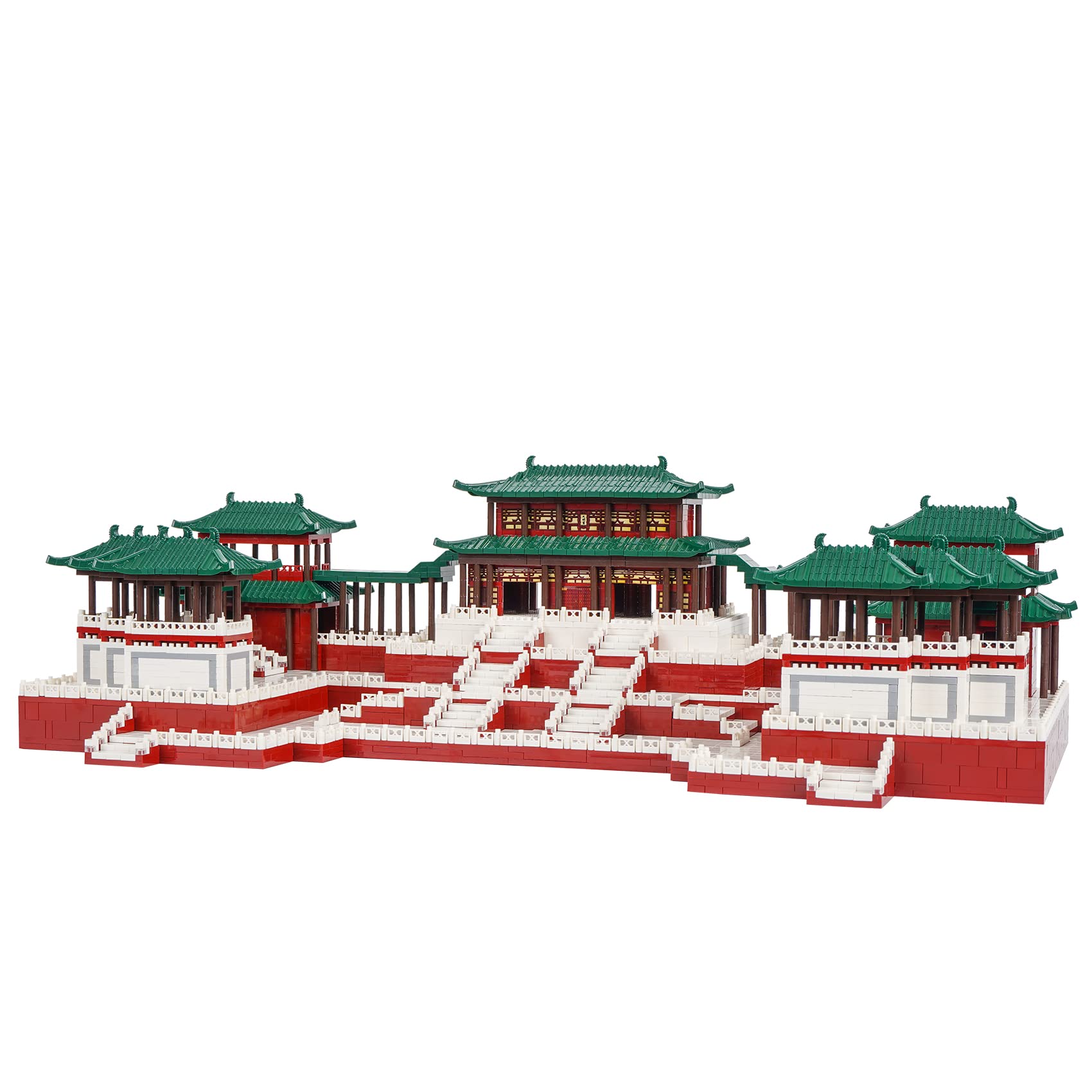 LULUFUN ブロック 積み木 おもちゃ マイクロ 立体パズル 建物 大明宮 唐代 宮殿 Daming Palace 子供 大人 祝い 新年 ギフト 誕生日 クリスマス プレゼント 贈り物 (8109 pcs)