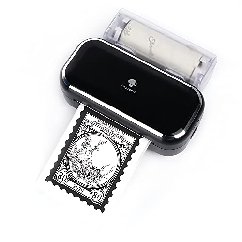 スマホ対応 プリンター Phomemo M03 サーマルプリンター 53mm・80mm用紙対応 モバイルプリンター ポー..