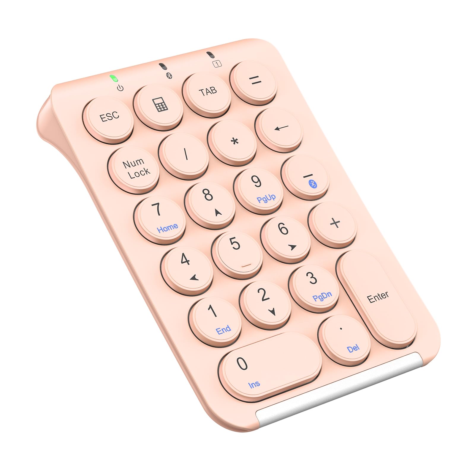 iClever テンキー Bluetooth ワイヤレス 数字 キーボード パンタグラフ式 Type-c充電 超薄型 Tabキー付き ブルートゥース テンキー 無線 ナンバーパッド 左手デバイス 片手デバイス ショートカットキー 高耐久 PC ノートブック