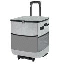 ZHJINGYU クーラーボックス 大容量 40L 保温保冷 キャスター付き クーラーバッグ ソフトクーラーボックス 保冷バッグ 4層断熱 折り畳み収納可能 軽量 ピクニック/キャンプ/アウトドアパーティー/BBQ/運動会/お花見/花火等に大活躍