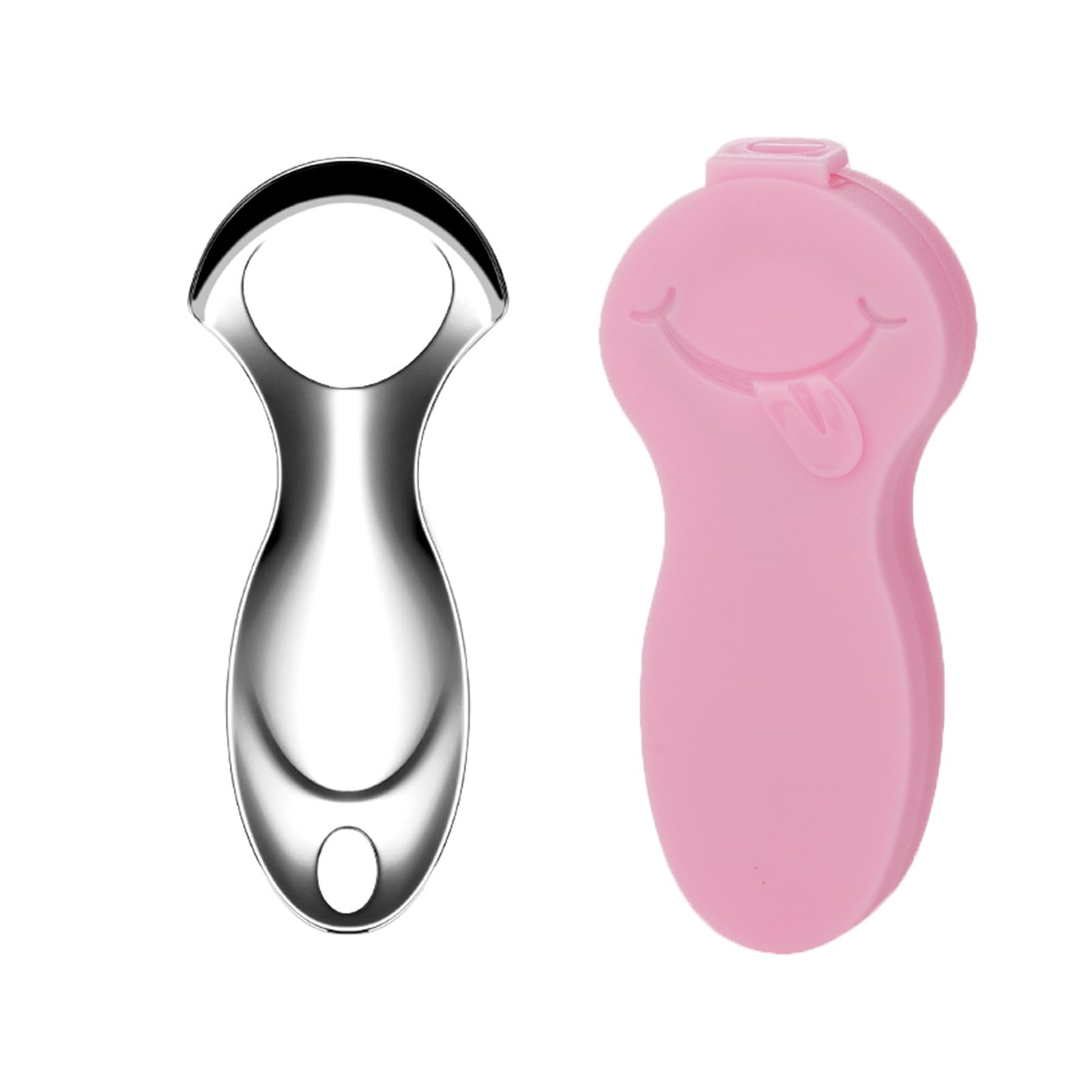 AioBos 舌スクレーパー 舌ブラシ ステンレス鋼 コンパクト 舌クリーナー 収納ボックス付き 携帯用舌ブ..