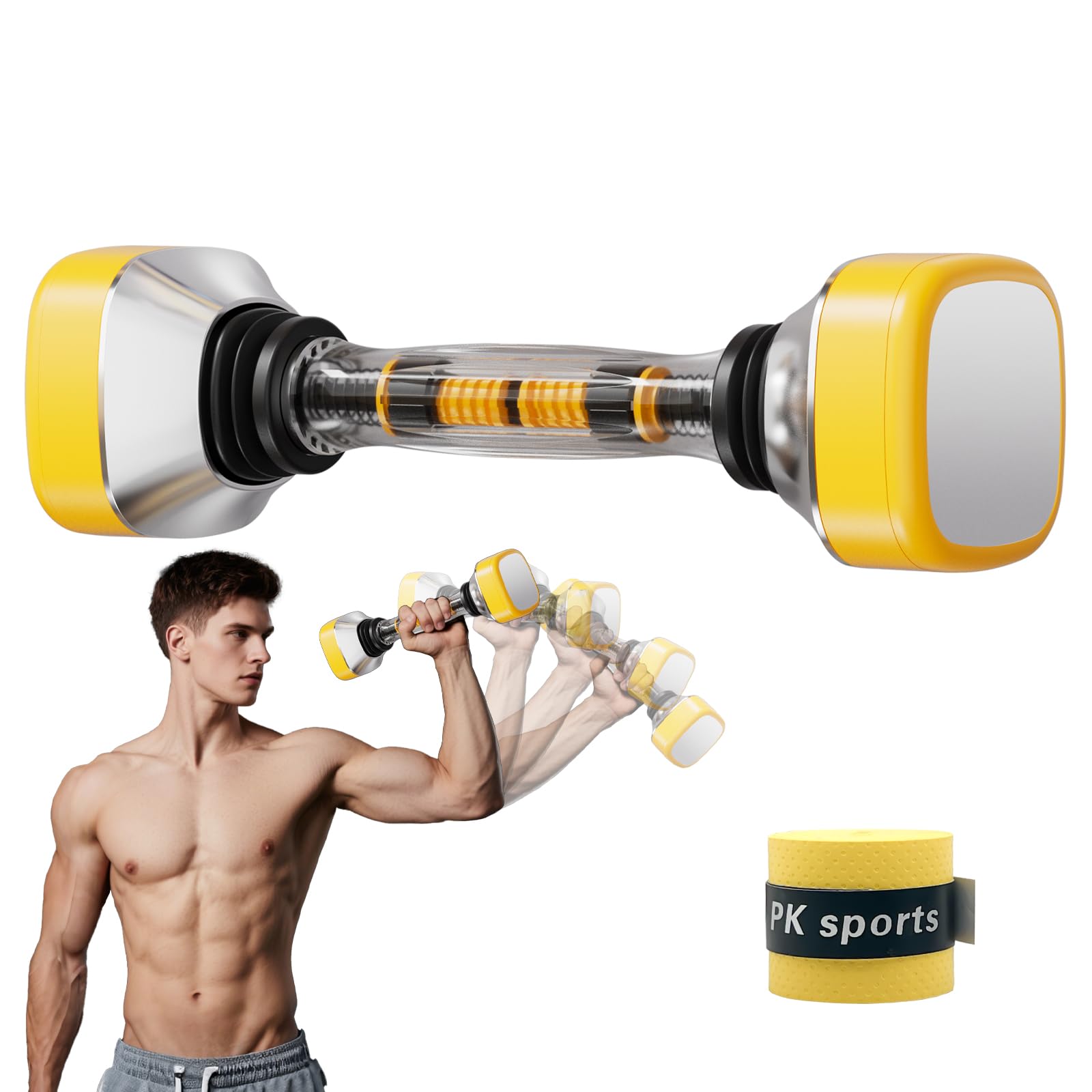 LILOOVKE 6ポンドスイングダンベル プロのフィットネスハンディ...(3.0)