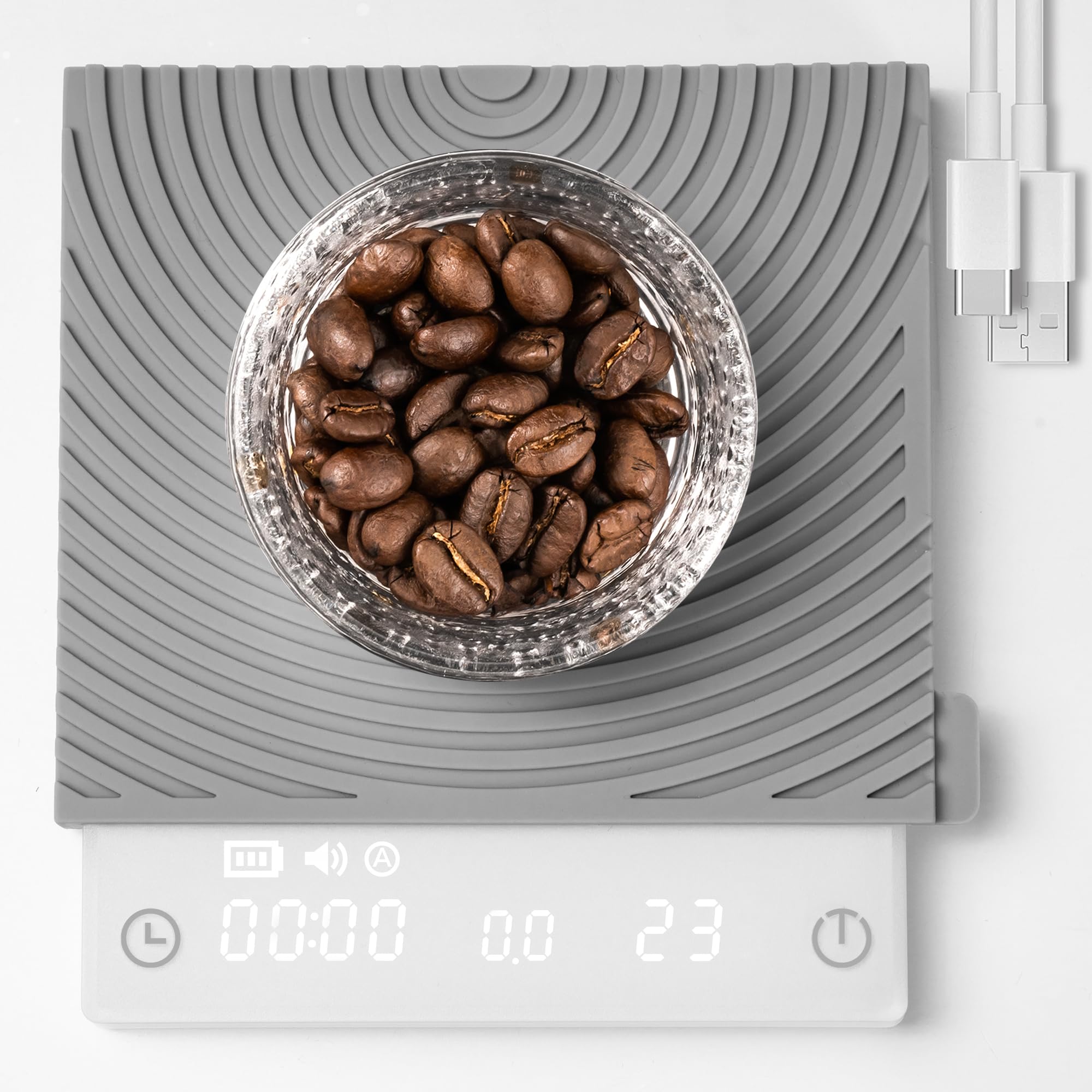 TIMEMORE タイムモア コーヒースケール Basic Mini 0.1g精度 ドリップスケール コンパクト 充電式 オートモード付き エスプレッソに適用可能 日本語説明書付き ホワイト