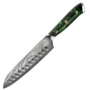 Sunnecko 包丁 三徳包丁 ステンレス 180mm 天然木柄 よく切れる 万能包丁 左利き 両刃 肉切り 魚包丁 ケーキナイフ パン切り包丁 (180mm...