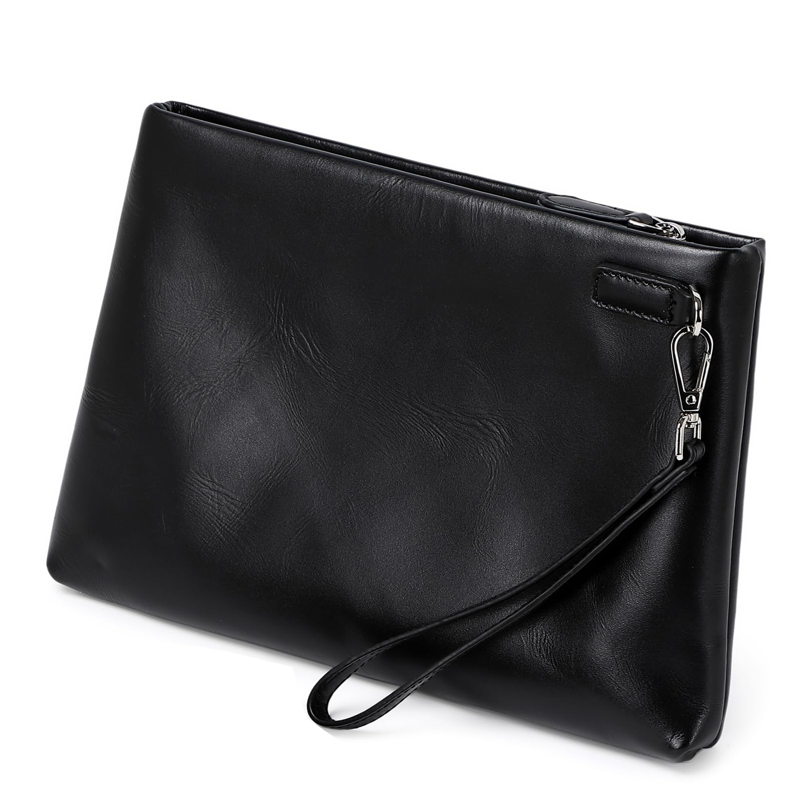 [Shaelyka] クラッチバッグ メンズ セカンドバッグ 本革 結婚式 冠婚葬祭 ビジネスバッグ バッグ 小さめ 人気 ギフト 紳士用 フォーマル スマート コンパクト 丈夫 軽量 レザー 父の日のサムネイル