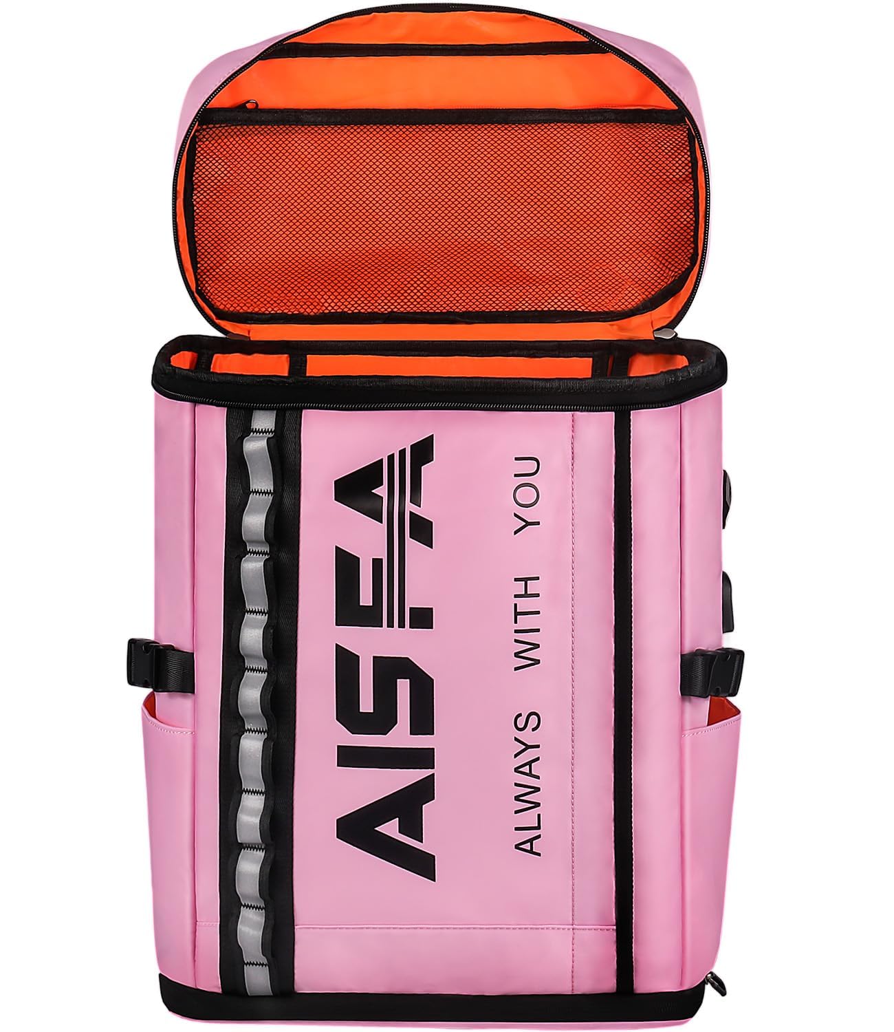 楽天RENEW[AISFA] リュック メンズ リュックサック スクエア バックパック 防水15.6インチ PC ビジネス ラップトップバック USB充電ポート付き 30L アウトドア旅行 通勤 靴/弁当収納 （レモンイエロー） （ピンク）