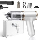 新しいアップグレードハンディクリーナー 多機能 車用掃除機 コードレス 25000Pa 強力吸引力 【吹き飛ぶ/吸い込む/空気入れ/空気抜き】ハンディ掃除機 パ...