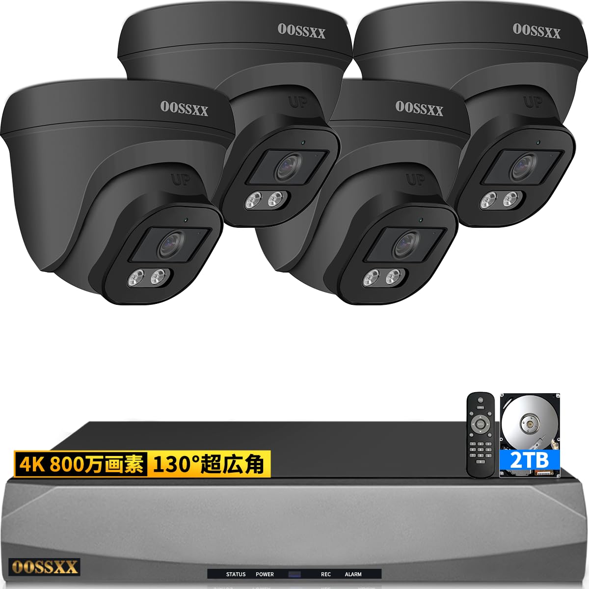 【4K800万画素・ AI人体検知・音声録画】 防犯カメラ ドーム型 有線 4台800万画素 防犯カメラ poe 防犯カメラセットランキング poe 防犯カメラ 防犯カメラ 屋外 防犯カメラセット 防犯カメラ 防犯カメラ 屋外 有線 防犯カメラ 有線 屋内