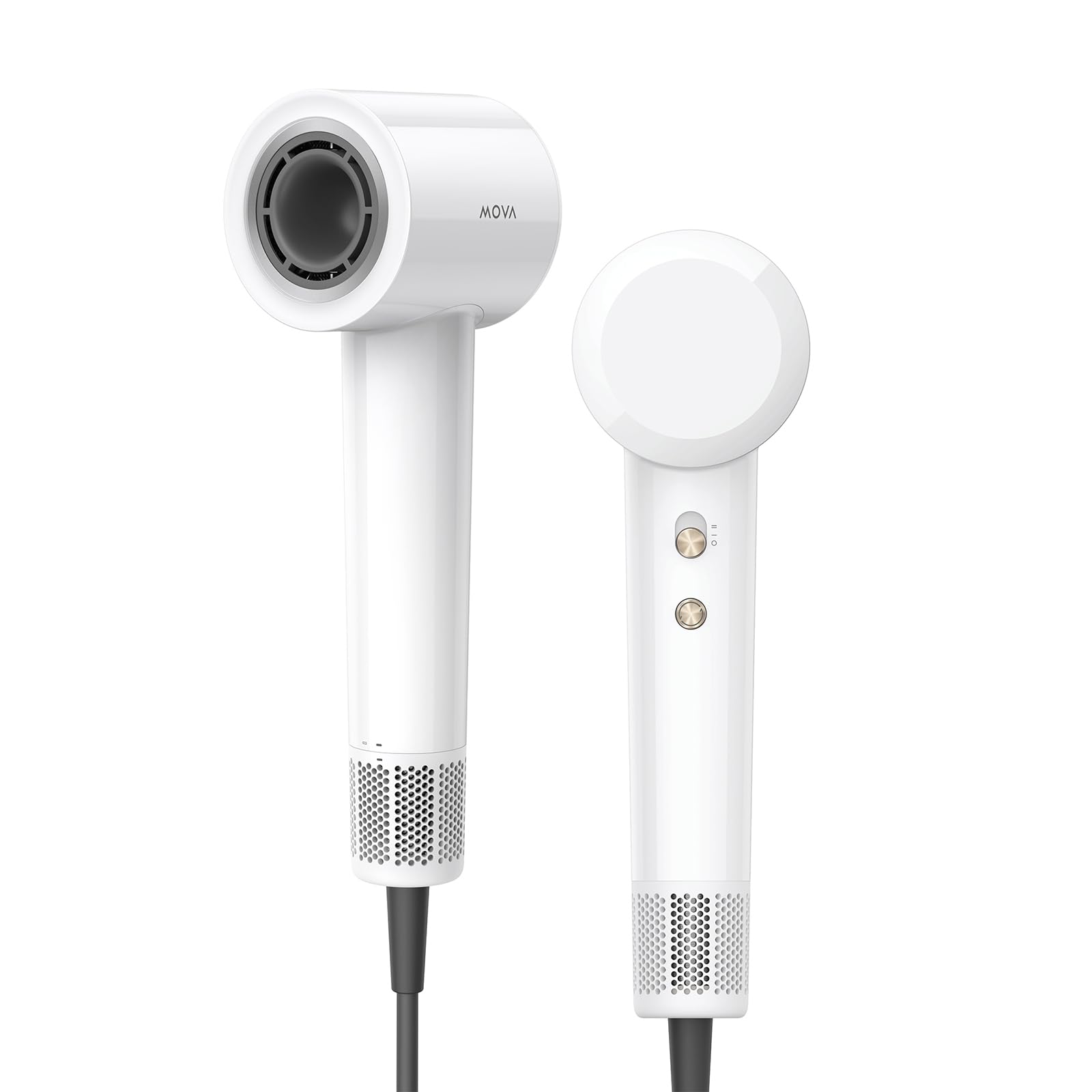 【2025新登場】MOVA Turbo 速乾ヘアドライヤー ホワイト ブラシレスモーター 速乾性 大風量乾燥 2億個/・のマイナスイオン 低騒音 57℃恒温 エアインテイクフィルター 軽量 静音ヘアドライヤー メーカー二年保証