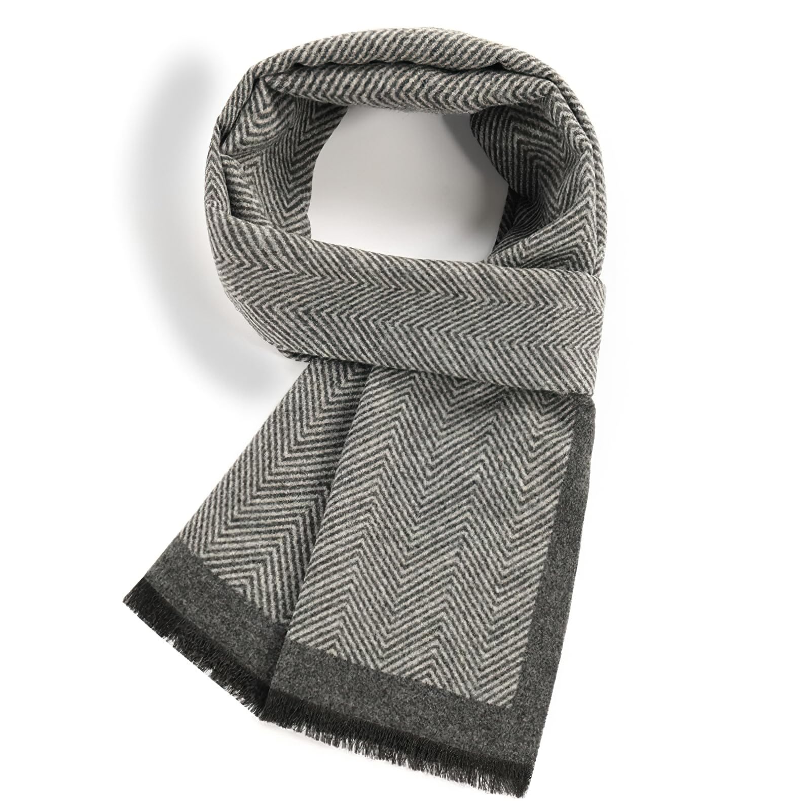 [PALAME] マフラー メンズ チェック 柄 【落ち着いた雰囲気・大人のイメージ・柔らかい肌触り】 ストール ロング ひざ掛け 暖かい 柔らか 毛玉防止 シンプル ビジネス カジュアル 通勤 オフィース クリスマス プレゼント 秋冬 (XYTR-83)