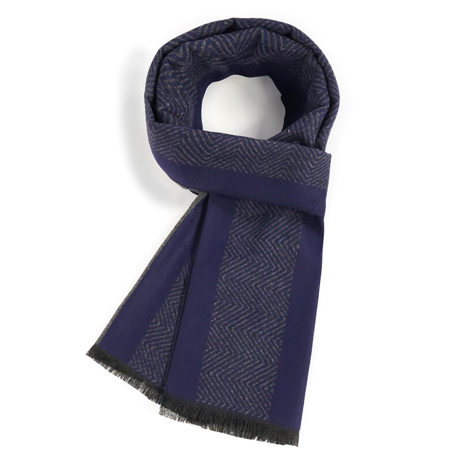 [PALAME] マフラー メンズ チェック 柄 【落ち着いた雰囲気・大人のイメージ・柔らかい肌触り】 ストール ロング ひざ掛け 暖かい 柔らか 毛玉防止 シンプル ビジネス カジュアル 通勤 オフィース クリスマス プレゼント 秋冬 (XYTR-94)