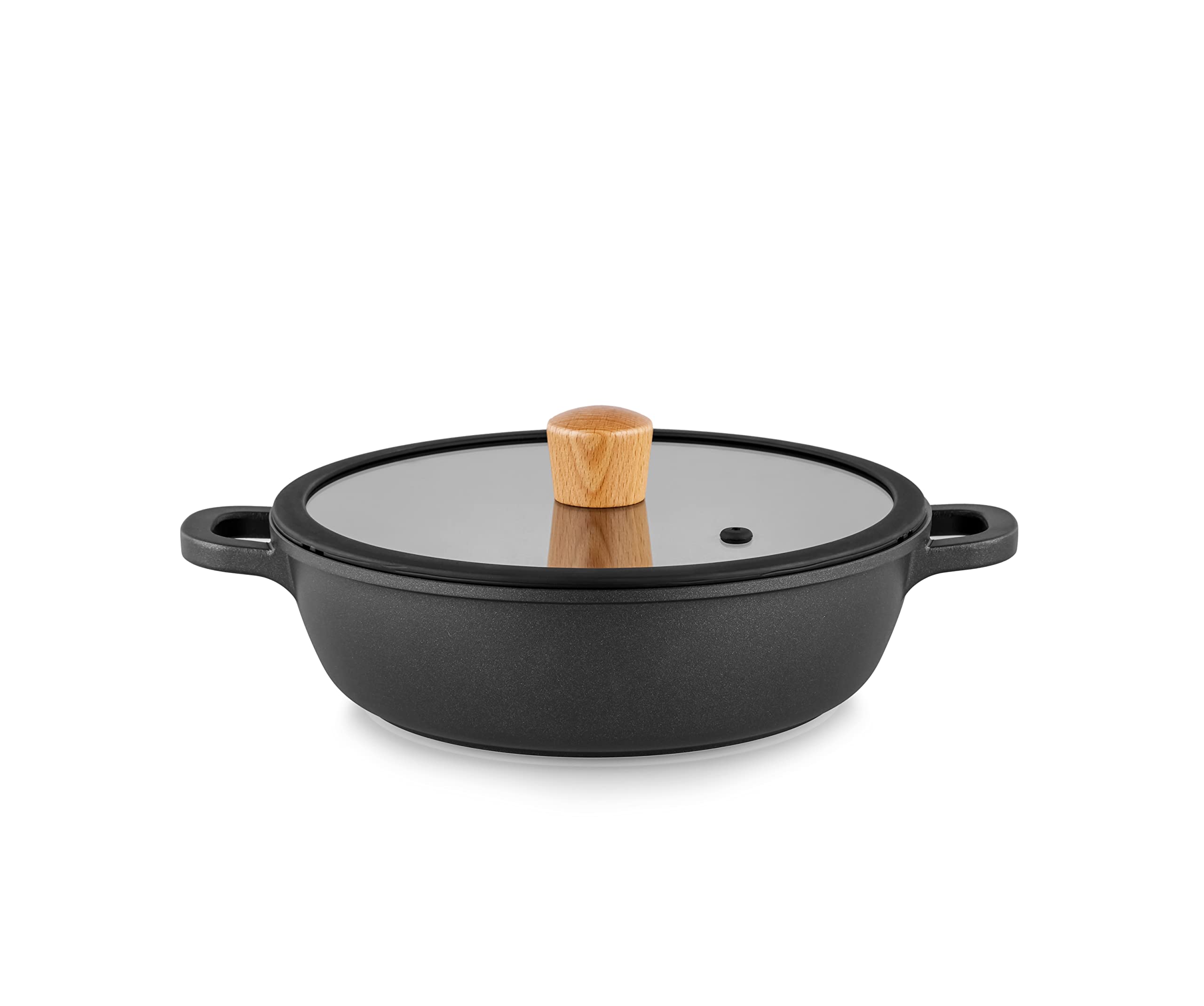 SENSARTE 両手鍋 卓上鍋 すき焼き鍋 24cm IH対応 ガス対応 一品万能 煮る 焼く 炒める 揚げる 焦げ付き..