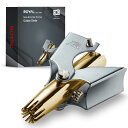 ロイヤル ゴールド 鼻毛カッター 男性用「ゴールデンバーディー」アレルギーフリー 手動 電池不要 防水性 痛みなし 12枚 立体ブレード 特許取得済みメカニズム ET-4PG