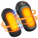 SAMONIC 充電式カイロ 360°全面発熱 1秒急速発熱 マグネット式 分離式 電気カイロ 大容量12000mAh 21段階温度調節 40℃-60℃ 5V/2A LEDデジタル ハンドウォーマー 軽量 コンパクト 防寒 通勤 通学 (灰)