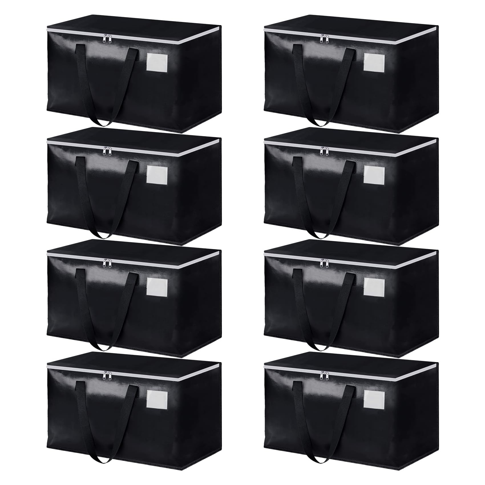 布団収納バッグ 特大 布団収納ケース 持ち手付きふとん収納袋 大容量引っ越しバッグ 折りたたみ式掛け布団収納袋 スボーツ アウトドア キャンプ 旅行 衣類収納袋 (ラック色 8枚組)