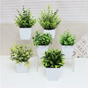 観葉植物 フェイクグリーン 6個セット フェイク 人工観葉植物 造花 おしゃれ インテリア グリーン 卓上 緑 植物 鉢植え 人工植物 飾り 装飾用 お世話いら...