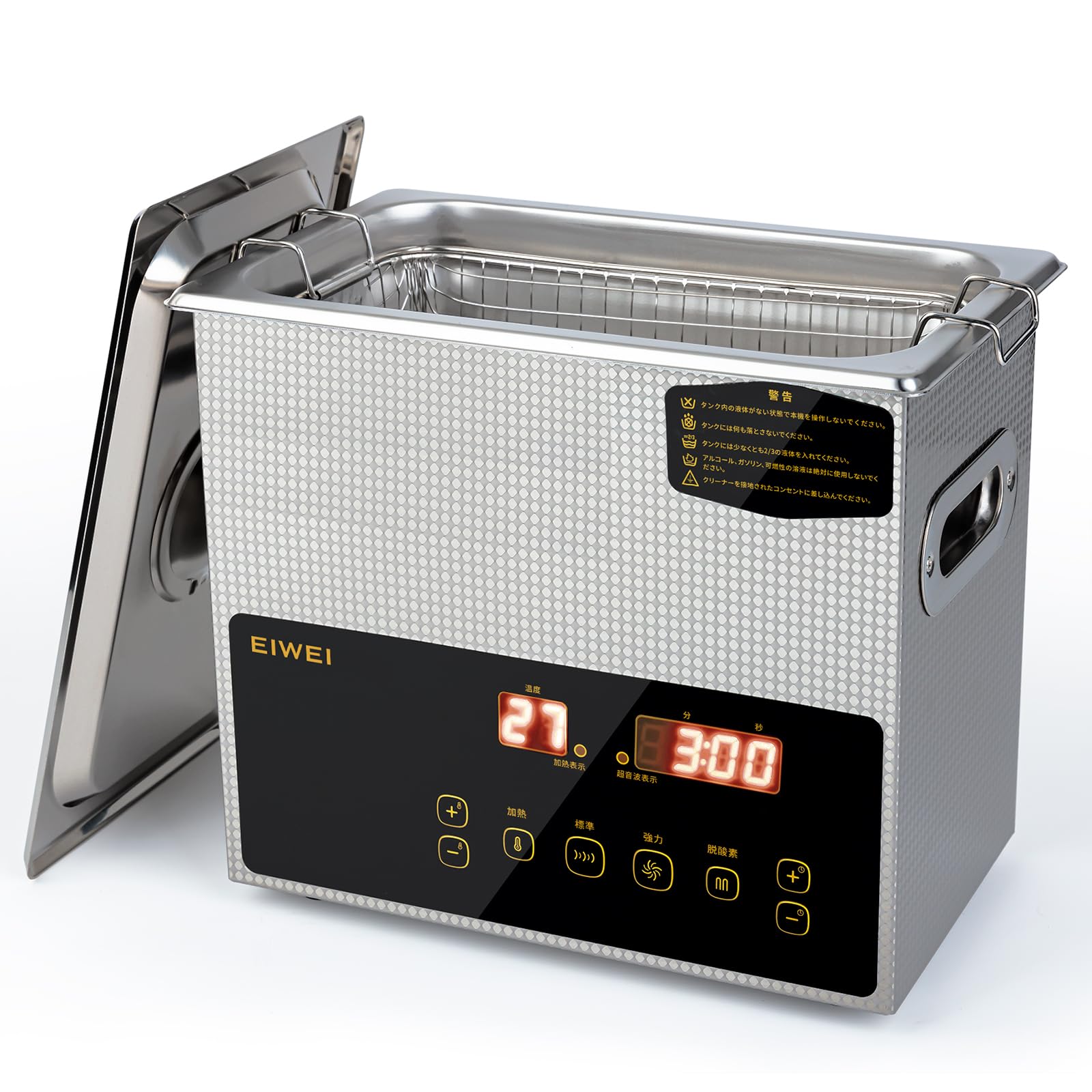 EIWEI 3L 超音波洗浄機 業務用 卓上型 28/40kHz デュアル周波数 家庭用 小型 超 音波 洗浄 機 メガネ/..