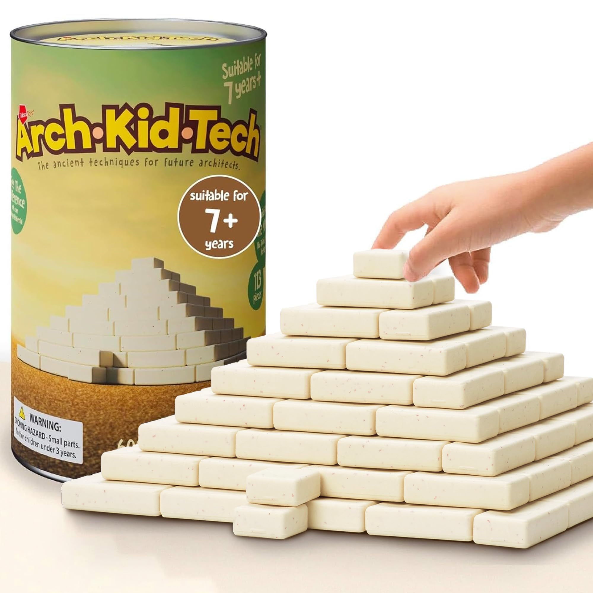 Taksa Toys 古代エジプトのピラミッド STEMビルディングブロック 122ピース - 7-10歳以上のお子様向け教育的建築学習ゲーム