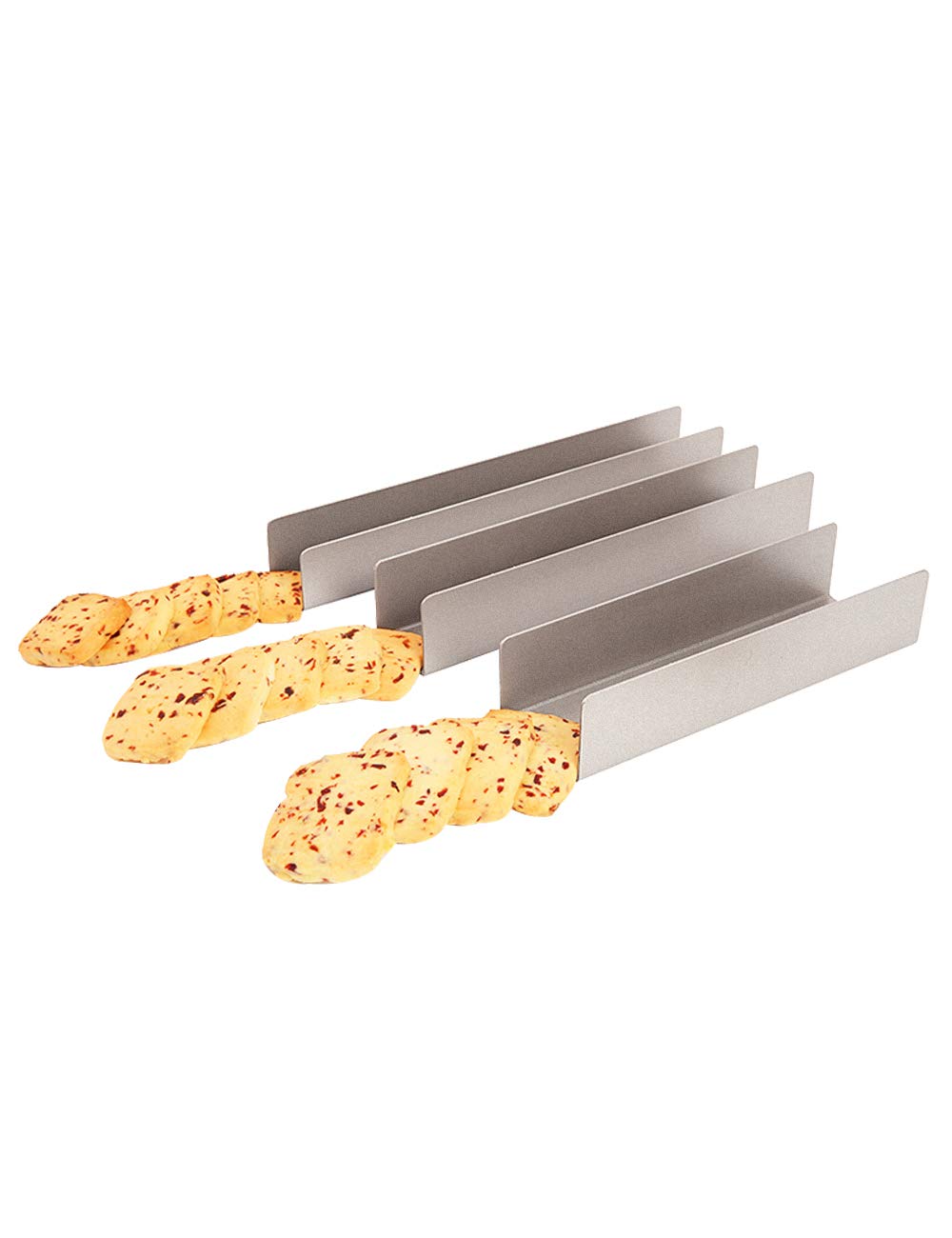 CHEFMADE U型ビスケット型 長方形 クッキー型 粘りにくいケーキ型 (長さ 245mm)