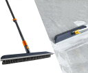 CLEANHOME デッキブラシ 風呂ブラシ タイルブラシ 94-130cm伸縮可能 掃除用品 風呂掃除 浴室掃除 ベランダ/玄関/床/庭園にも適用 (グレー)(3)
