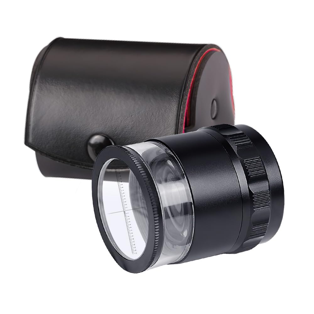 J&T スケールルーペ（目盛りNo.2：0.1mm×300付き）LEDライト付き拡大鏡 最小目盛り0.1mm 焦点調整可能 ..