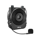 Giecy 拡声器 ポータブル、小型ハンズフリーメガホン 20W2600mah充電式バッテリー マイク付き ポータブルボイスアンプPAシステム、教師、ツアーガイド、ホスト、会議、学校活動、セミナー、ヨガ、野外活動、防災、教育などに最適!(黒) (G600)