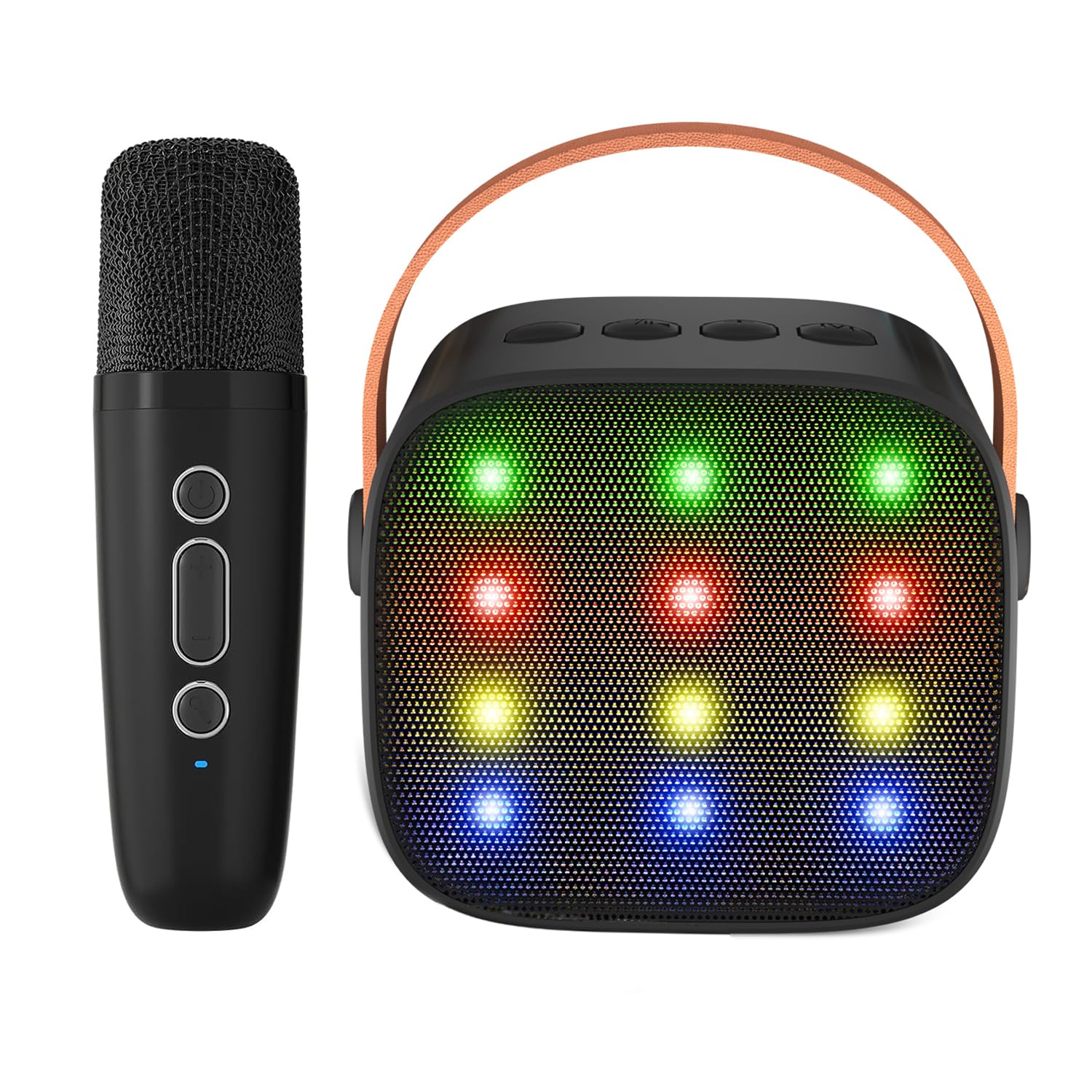 楽天RENEWVerkstar カラオケマイク Bluetoothマイク2本 無線マイク ワイヤレス スピーカー PAセット ステレオ対応 家庭用 カラオケセット USB-C充電式 小型 ホームカラオケ KTV ポータブル ミニカラオケ 室内/アウトドア Android