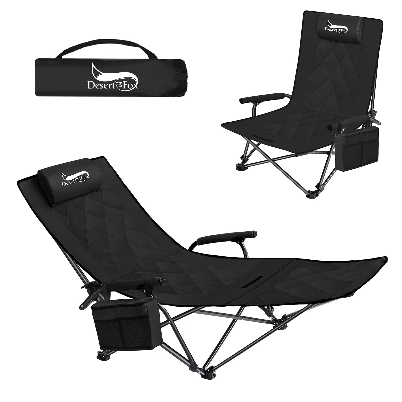 楽天RENEWDesertFox リクライニングチェア キャンプ椅子 4way 仮眠 昼寝 2段階 1秒調整 四季適用 アウトドアチェア 【耐荷重150kg】キャンプチェア コンパクト 折りたたみチェア 軽量 イス 携帯便利 ピクニック レジャー キャンプ用 STTY-