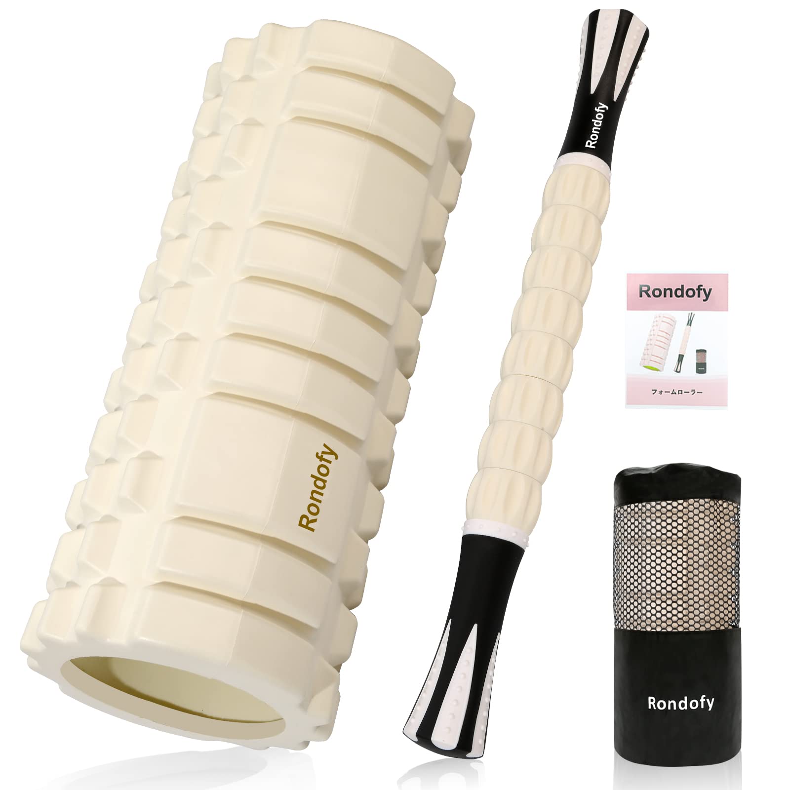 Rondofy フォームローラー 筋膜リリース【業界新開発】 500KG耐荷重 マッサージローラー 筋膜ローラー ..