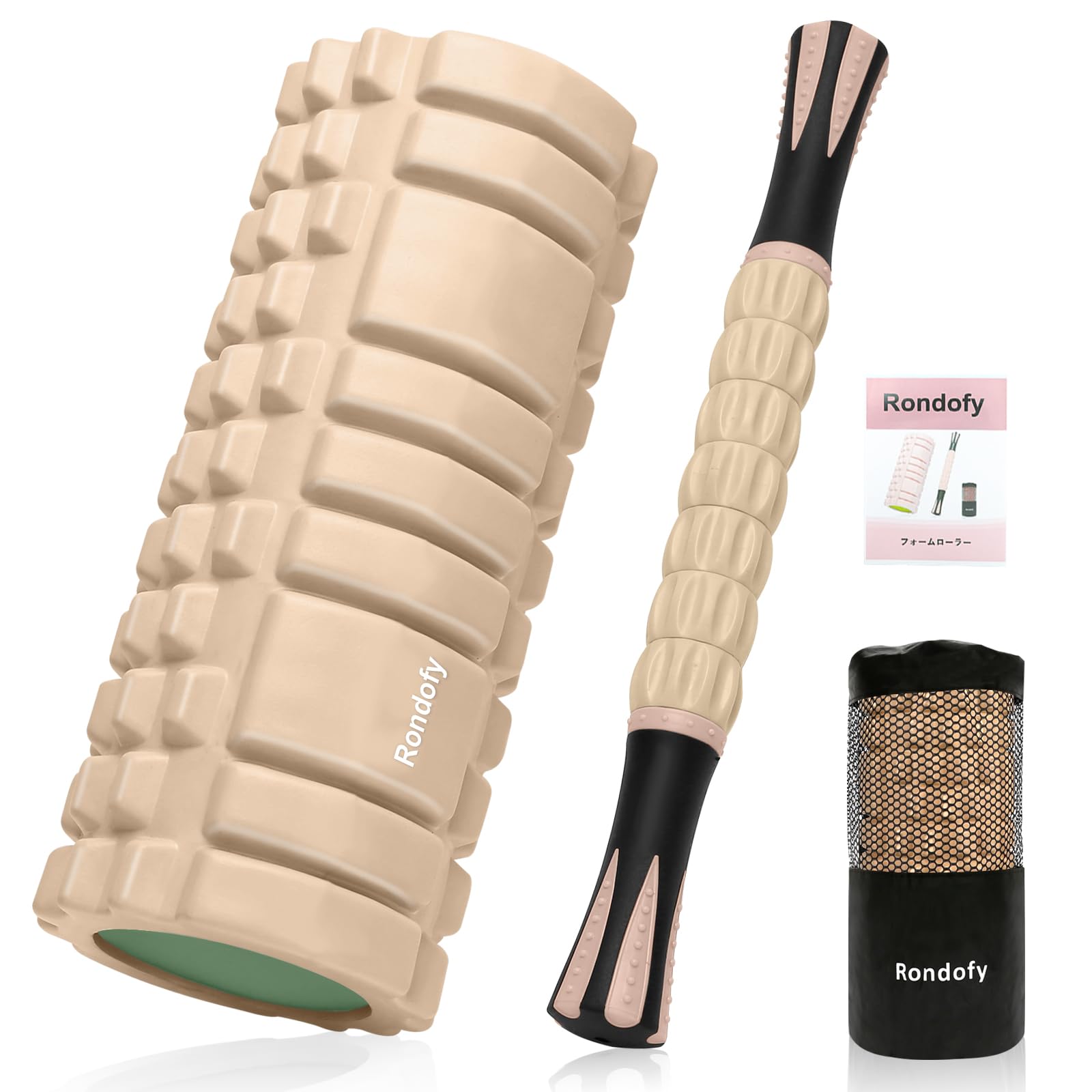 Rondofy フォームローラー 筋膜リリース【業界新開発】 500KG耐荷重 マッサージローラー 筋膜ローラー ..